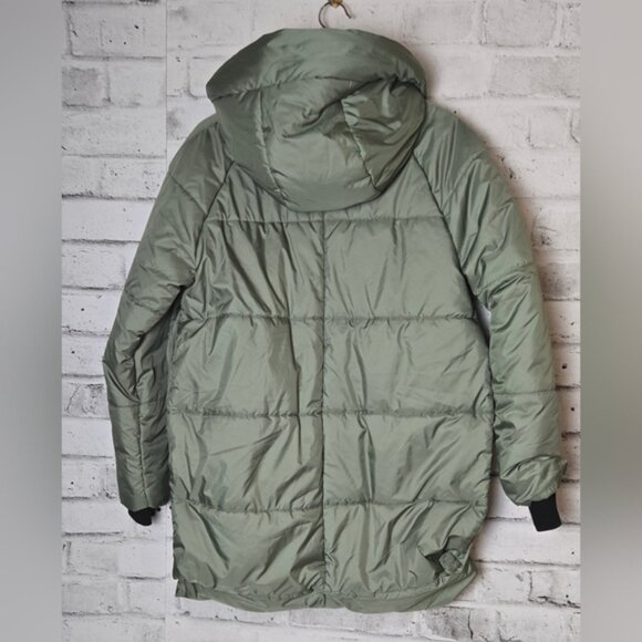 Joe Fresh Green Puffer Coat with Sherpa Lined Hood - Picture 2 of 11